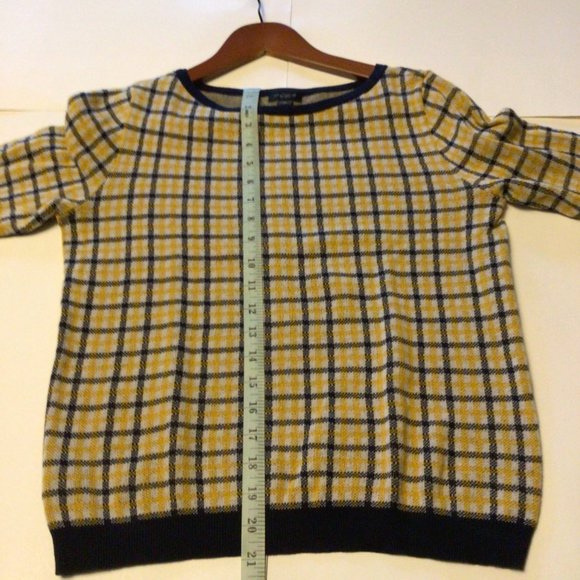 Ann Taylor Plaid Sweater Retro Style Size Small - Picture 4 of 6